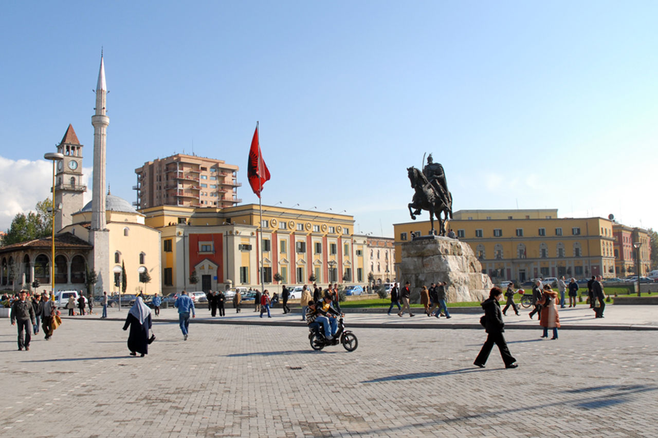 Skanderbergplassen i Tirana