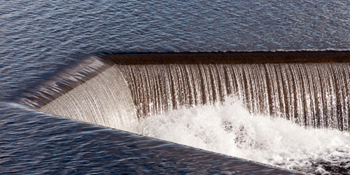 Overløp ved Nesjøen dam